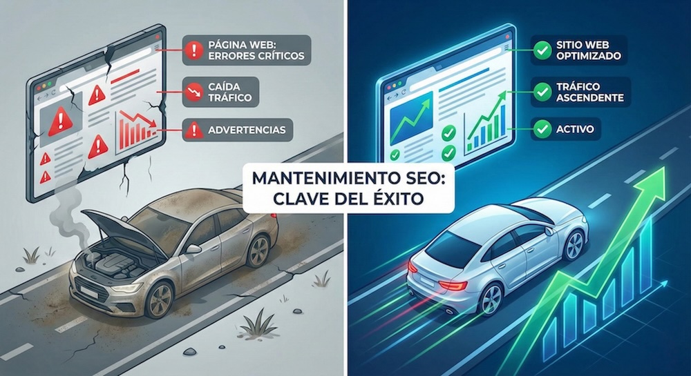 Importancia del mantenimiento SEO continuo - costo de ignorar el posicionamiento web
