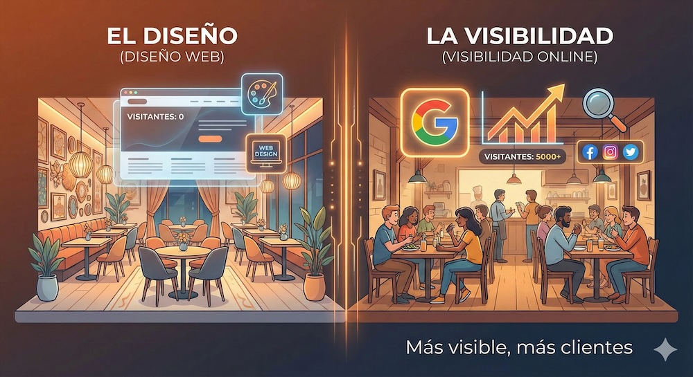 Diseño web vs visibilidad SEO - equilibrio entre estética y funcionalidad para resultados