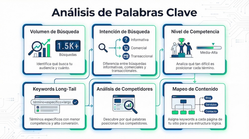 Análisis de palabras clave SEO - Investigación de keywords para posicionamiento web